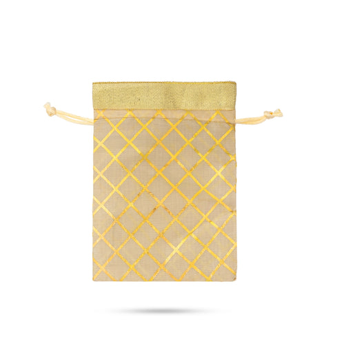 Thamboolam Bag Set - 7 x 5 Inches | 5 Pcs/ Potli Bag/ Return Gift Pouch / Tambulam Bag for Pooja - Bags & Pouches