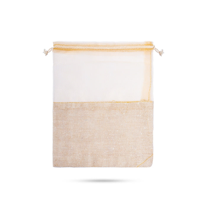 Thamboolam Bag Set - 10 x 7 Inches | 5 Pcs/ Potli Bag/ Jute Bag/ Tambula Bag for Wedding