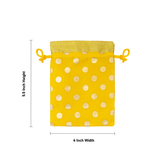 Thamboolam Bag Set - 5.5 x 4 Inches | 5 Pcs/ Decorative Tambulam Carry Bag / Wedding Return Gift Pouch