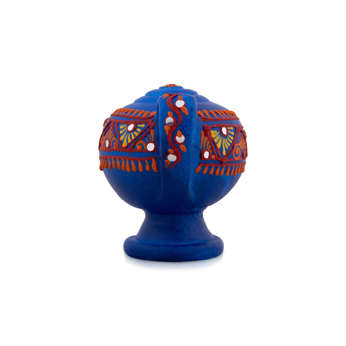 Magic Lamp with Base - 5 x 5.5 Inches | Terracotta Lamp/ Terracotta Clay Diya for Home - Decorative Lamp