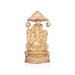 Ganesh Murti with Urli - 6.5 x 9 Inches | 5 Diya Lamp/ Vinayagar Statue with Urli for Pooja - Uruli & Flower Pot