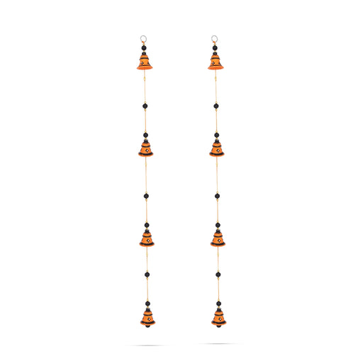 Side Toran Set - 4 Feet | 2 Pcs/ Side Thoran/ Terracotta Clay Artificial Toran for Door Decor - Toran