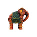 Elephant Statue - 6 x 5.5 Inches | Terracotta Clay Elephant Figurine/ Punching Elephant Sculpture for Home - Table Stand Accessories