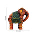 Elephant Statue - 6 x 5.5 Inches | Terracotta Clay Elephant Figurine/ Punching Elephant Sculpture for Home - Table Stand Accessories