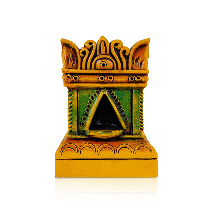 Tulasi Maadam Terracotta Golu Bommai - 9 x 7 Inches | Giri Golu Doll/ Navaratri Golu Bomma/ Gombe/ Bommai - Terracotta Kolu Bommai