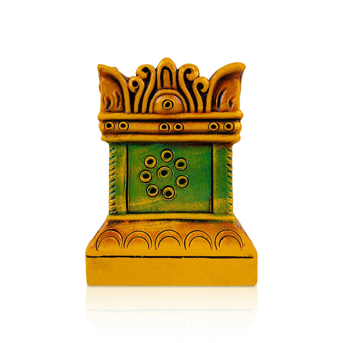 Tulasi Maadam Terracotta Golu Bommai - 9 x 7 Inches | Giri Golu Doll/ Navaratri Golu Bomma/ Gombe/ Bommai - Terracotta Kolu Bommai