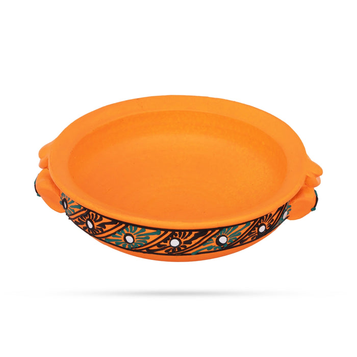 Urli - 2.5 x 6.75 Inches | Terracotta Clay Decorative Uruli/ Flower Pot for Home Decor - Uruli & Flower Pot