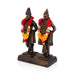 Vitthal Rukmini Murti Standing On Base - 8 x 5.5 Inches | Resin Idol/ Vitthal Rakhumai Murti for Pooja - Fibre Murties