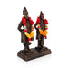 Vitthal Rukmini Murti Standing On Base - 8 x 5.5 Inches | Resin Idol/ Vitthal Rakhumai Murti for Pooja - Fibre Murties
