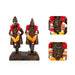 Vitthal Rukmini Murti Standing On Base - 8 x 5.5 Inches | Resin Idol/ Vitthal Rakhumai Murti for Pooja - Fibre Murties