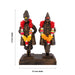 Vitthal Rukmini Murti Standing On Base - 8 x 5.5 Inches | Resin Idol/ Vitthal Rakhumai Murti for Pooja - Fibre Murties