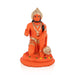 Anjaneya Statue - 7.25 x 5 Inches | Fibre Statue / Hanuman Sitting Statue / Hanuman Murti for Pooja - Fibre Murties
