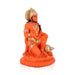 Anjaneya Statue - 7.25 x 5 Inches | Fibre Statue / Hanuman Sitting Statue / Hanuman Murti for Pooja - Fibre Murties