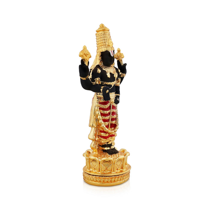 Balaji Standing On Base Murti - 6 x 2.75 Inches | Resin Balaji Idol / Balaji Statue for Home & Pooja - Fibre Murties