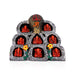 Ashta Vinayak Set - 6 x 7.5 Inches | Fibre Ganesh Idol / Ganapati Murti / Vinayagar Statue for Home & Pooja - Fibre Murties