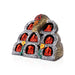 Ashta Vinayak Set - 6 x 7.5 Inches | Fibre Ganesh Idol / Ganapati Murti / Vinayagar Statue for Home & Pooja - Fibre Murties