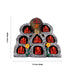 Ashta Vinayak Set - 6 x 7.5 Inches | Fibre Ganesh Idol / Ganapati Murti / Vinayagar Statue for Home & Pooja - Fibre Murties