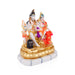 Lord Shiva Family - 6.5 x 5 Inches | Marble Dust Shivan Family Idol / Shiva Family Statue for Pooja - Fibre Murties