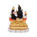 Lord Shiva Family - 6.5 x 5 Inches | Marble Dust Shivan Family Idol / Shiva Family Statue for Pooja - Fibre Murties