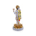 Vishnu Standing on Kamal Base Murti - 12 x 5.5 Inches | Fibre Vishnu Idol / Lord Vishnu Statue for Pooja - Fibre Murties