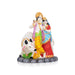 Radha Krishna Murti With Cow - 8 x 7 Inches | Marble Murti/ Coloured Radha Krishna Idol for Pooja - Fibre Murties