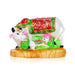 Cow With Calf Idol With Base - 5 x 7 Inches | Marble Kamdhenu Cow And Calf Idol/ Cow Calf Idol for Home - Table Stand Accessories