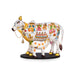 Kamadhenu Cow With Calf Idol - 8 x 10 Inches | Cow And Calf Statue/ Marble Murti With Base for Home - Table Stand Accessories