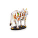 Kamadhenu Cow With Calf Idol - 8 x 10 Inches | Cow And Calf Statue/ Marble Murti With Base for Home - Table Stand Accessories