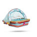 Laddu Gopal Basket with Handle - 6 x 6 Inches | Kanha Ji Ki Tokri with Cover/ Carry Basket for Laddu Gopal - Deity Accessories