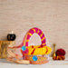 Laddu Gopal Basket with Handle - 7.5 x 6 Inches | Kanha Ji Ki Tokri with Cover/ Carry Basket for Laddu Gopal - Deity Accessories