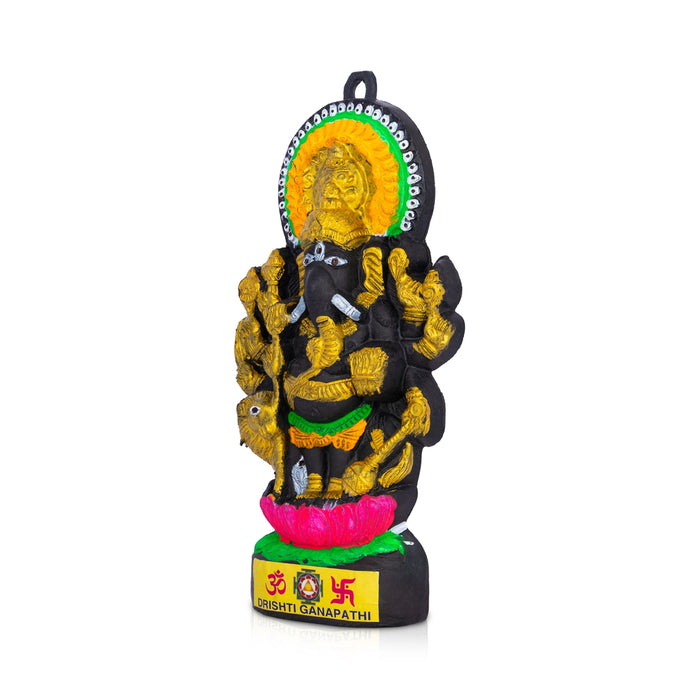 Subhadrishti Ganesha Wall Hanging - 10 x 5 Inches | Plastic Ganpati Idol/ Vinayagar Hanger For Wall Decor