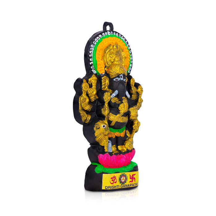 Subhadrishti Ganesha Wall Hanging - 10 x 5 Inches | Plastic Ganpati Idol/ Vinayagar Hanger For Wall Decor