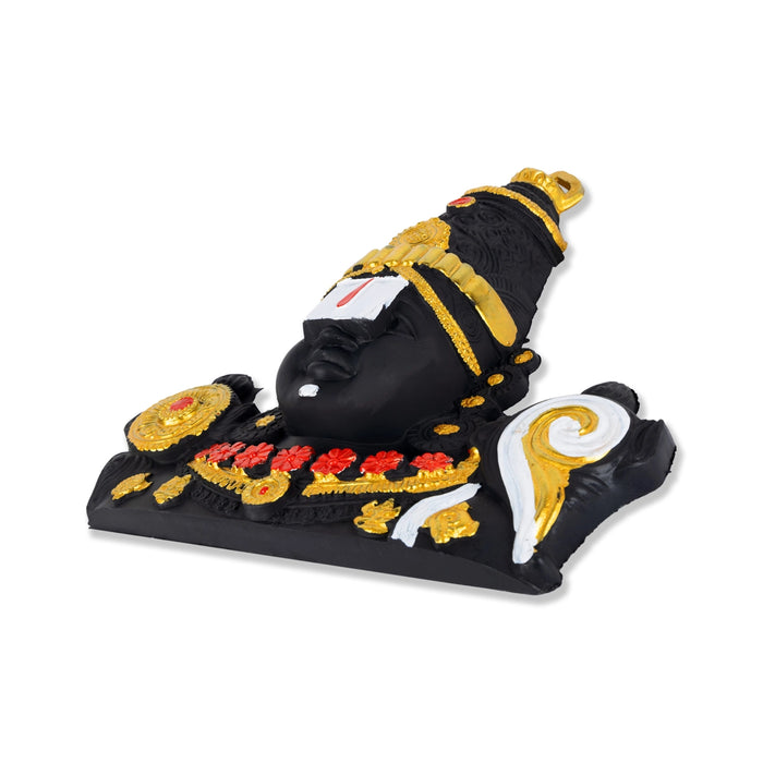 Balaji Murti Face Wall Hanging - 13.5 x 12 Inches | Venkateswara Swamy Face Wall Hanger/ Plastic Wall Decoration - Wall Hanging