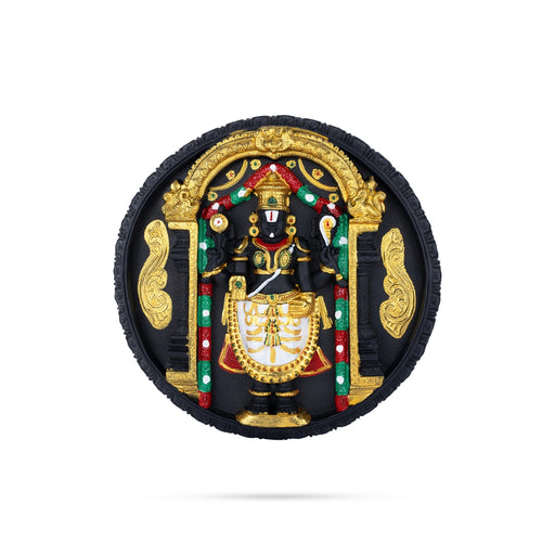 Balaji Murti Design Wall Hanging - 14.5 Inches | Plastic Perumal Design Wall Hanger/ Wall Decor for Living Room - Wall Hanging