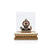 Balaji Murti - 3.5 x 2.75 Inches | Lucky Perumal Statue/ Multicolour Stone Balaji Idol With Dhoom for Table Top - Table Stand Accessories