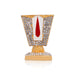 Vishnu Tilak With Base - 2 x 1.5 Inches | Enamel & Stone Design Perumal Namam/ Decorative Showpiece for Car - Car Stand & Car Accessories