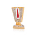 Vishnu Tilak With Base - 2 x 1.5 Inches | Enamel & Stone Design Perumal Namam/ Decorative Showpiece for Car - Car Stand & Car Accessories