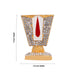 Vishnu Tilak With Base - 2 x 1.5 Inches | Enamel & Stone Design Perumal Namam/ Decorative Showpiece for Car - Car Stand & Car Accessories