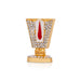Vishnu Tilak With Base - 1.5 x 1 Inches | Enamel & Stone Design Perumal Namam/ Decorative Showpiece for Car - Car Stand & Car Accessories
