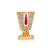 Vishnu Tilak With Base - 1.5 x 1 Inches | Enamel & Stone Design Perumal Namam/ Decorative Showpiece for Car - Car Stand & Car Accessories