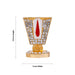 Vishnu Tilak With Base - 1.5 x 1 Inches | Enamel & Stone Design Perumal Namam/ Decorative Showpiece for Car - Car Stand & Car Accessories
