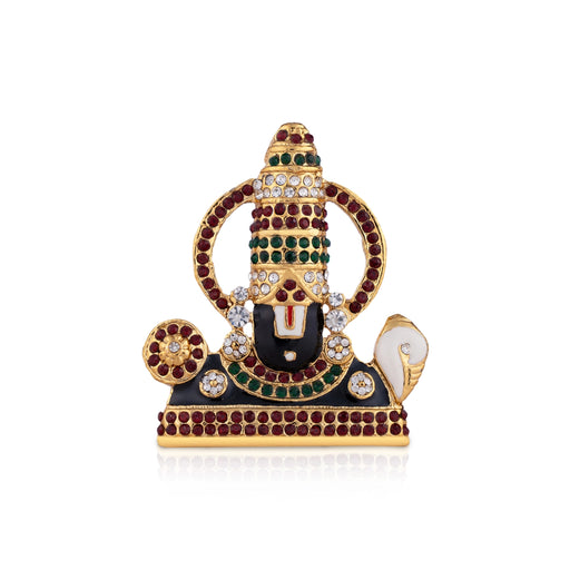 Balaji Murti - 2.5 x 2 Inches | Stone Design Perumal Statue/ Venkateswara Swamy Idol for Car Decor - Car Stand & Car Accessories