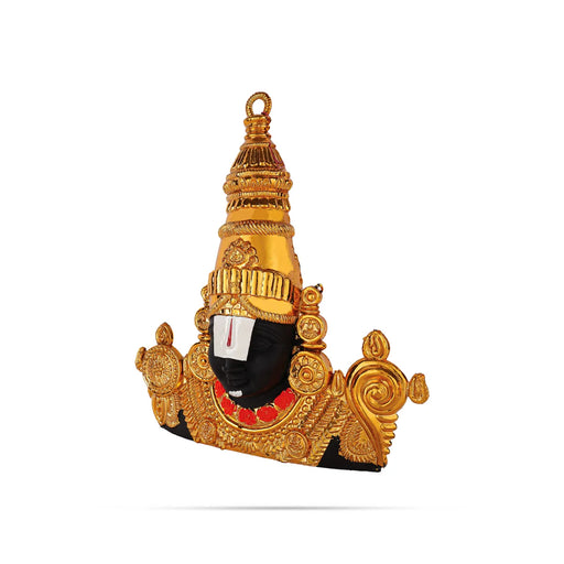 Balaji Head Wall Hanging - 15.5 inches / Lord perumal / Devotional Wall Décor for Home, Office or Pooja Room - Wall Hanging