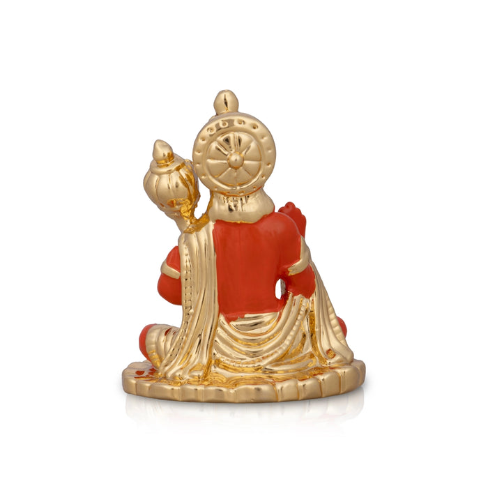 Anjaneya Statue - 2 x 1.5 Inches | Ceramic Sculpture/ Hanuman Statue for Pooja/ 25 Gms Approx