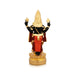 Vishnu Murti Standing On Lotus - 5 x 2.25 Inches | Gold Polish Balaji Murti/ Resin Balaji Idol for Pooja - Fibre Murties