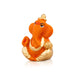 Ganesh Murti - 1.5 x 1.25 Inches | Metal Gold Polish Ganpati Murti/ Sitting Vinayaka Statue for Pooja - Aluminium Murties