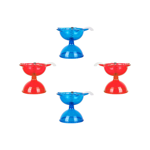 3D Reflection Diya Set - 1.5 x 2 Inches | 4 Pcs/ Plastic Lamp/ 3D Diyas/ Decorative Lamp/ Floating Diya for Home - Decorative Lamp