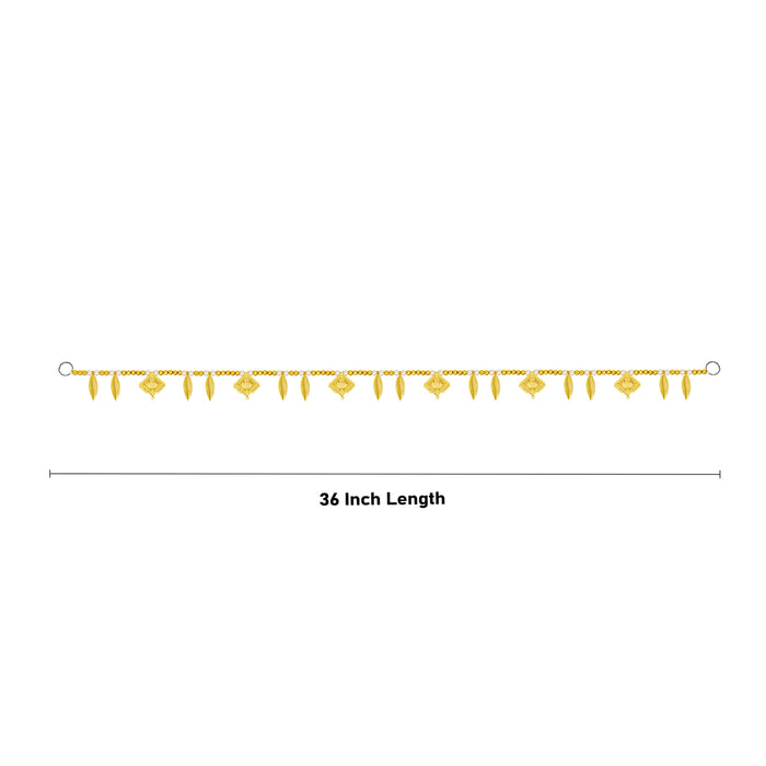 Fancy Toran - 36 Inches | Moti Toran/ Bandanwar/ Leaf Design Thoran for Door Decor - Toran