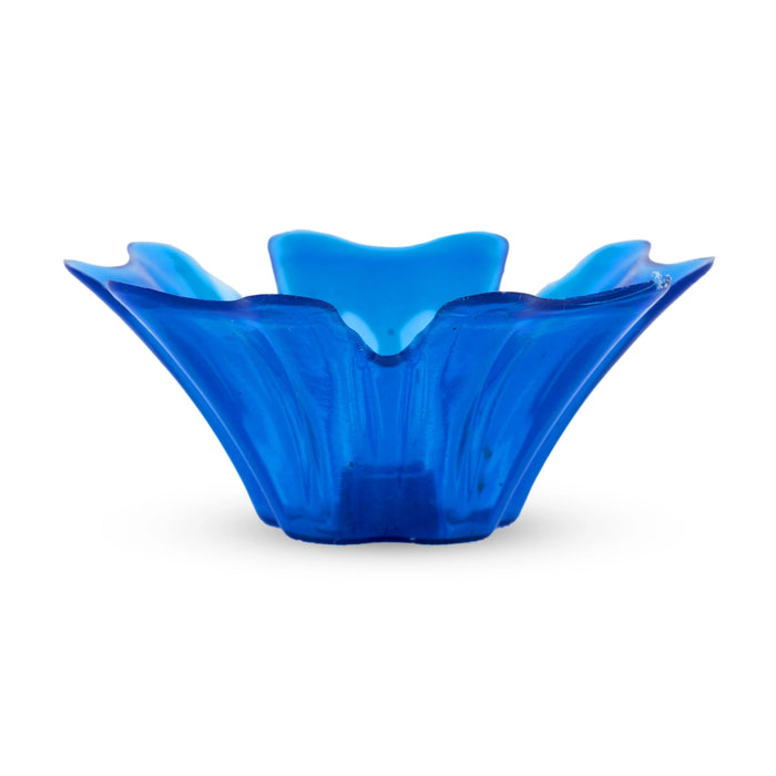 3d Reflection Diya Set - 1 x 2 Inches | 12 Pcs/ Plastic Lamp/ 3d Diyas/ Decorative Diya/ Floating Diya for Home - Decorative Lamp