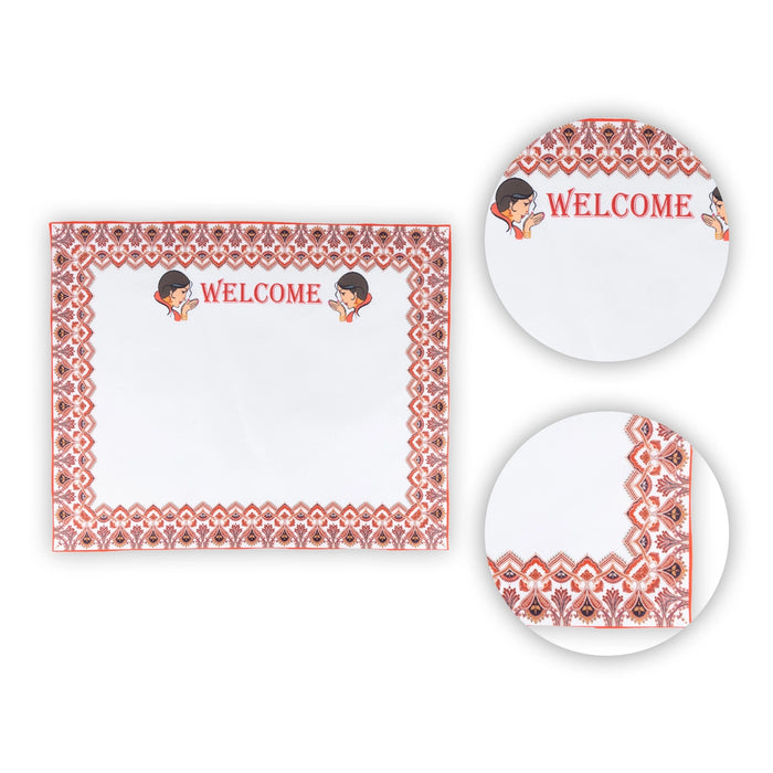 Kanku Pagla Cloth - 18 x 14.5 Inches | Baby Swagat Asan/ Welcome Cloth for Baby And Bride - Ethnic Wear Accessories